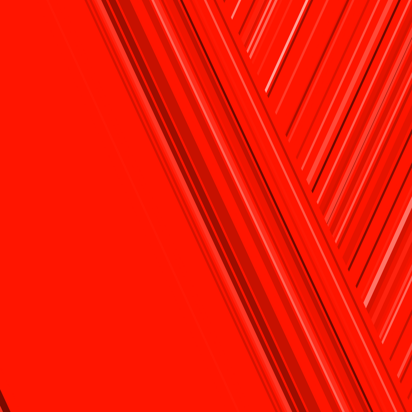 Art print of abstract red design with geometric shapes on a red background