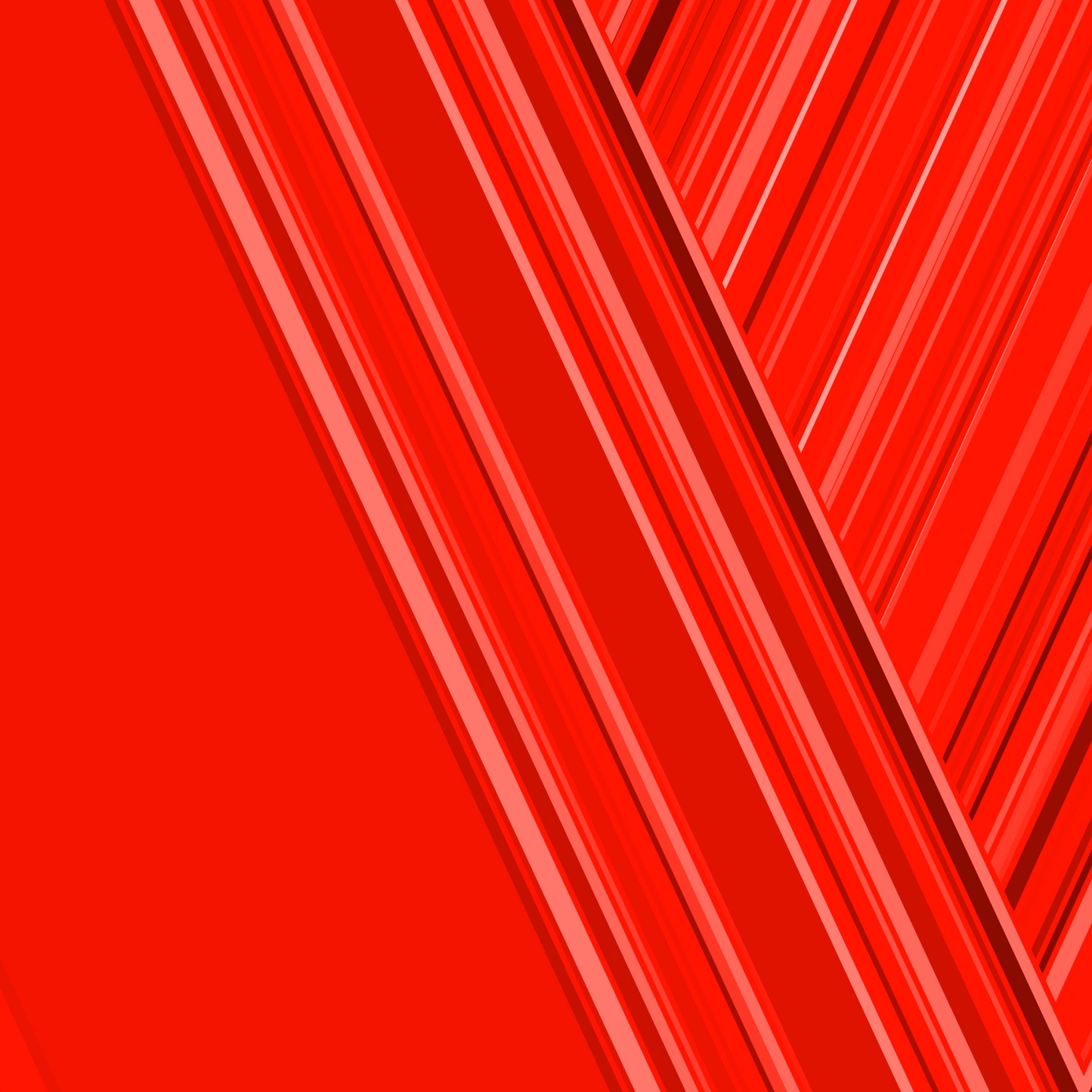 Art print of abstract red design with geometric shapes on a red background
