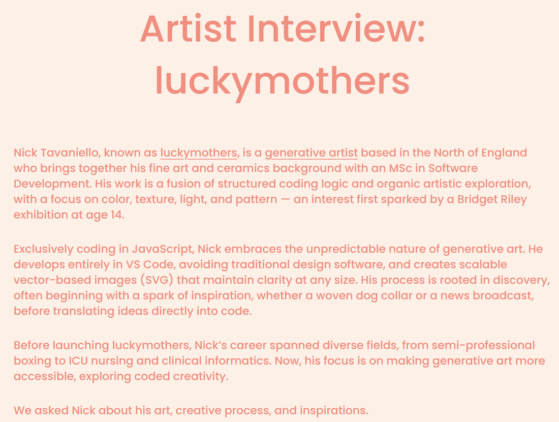 Digital Arts Blog Interview